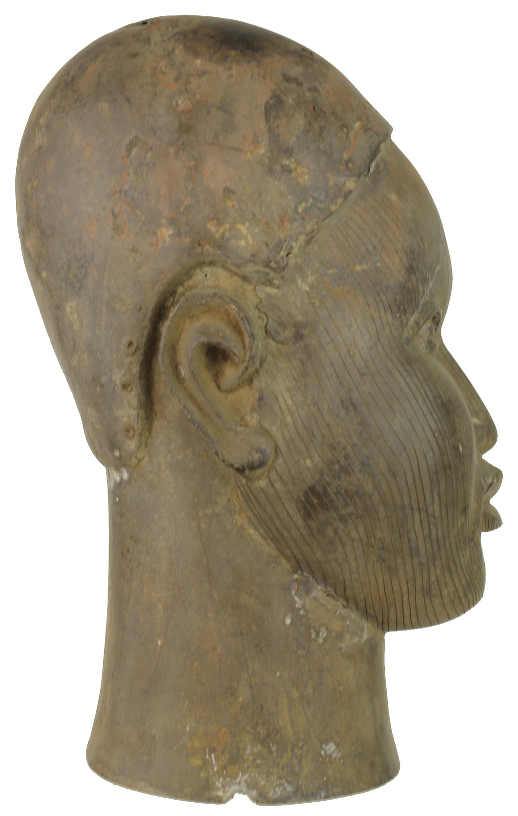 Yoruba Bronze Ife Head Figure |  12.5" - Niger Bend