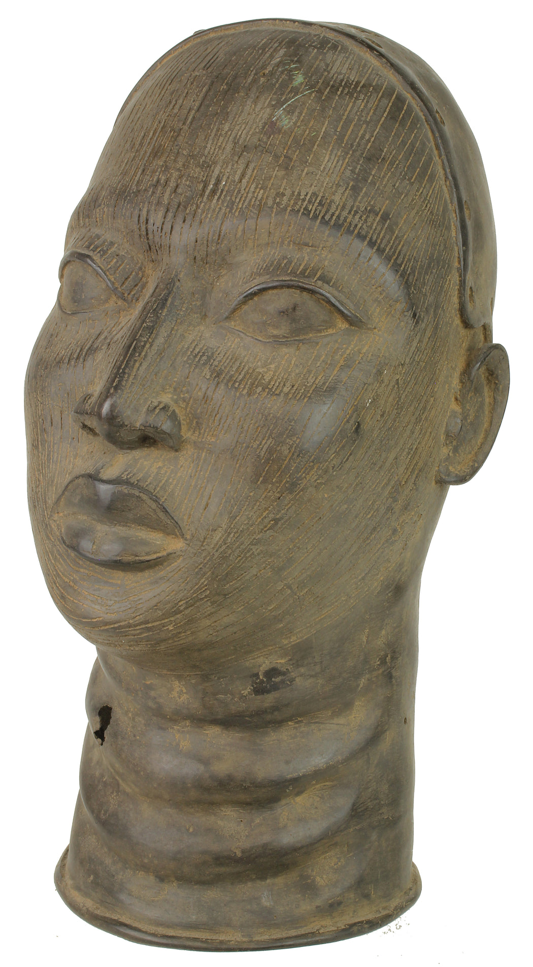 Yoruba Bronze Ife Head Figure |  14" - Niger Bend