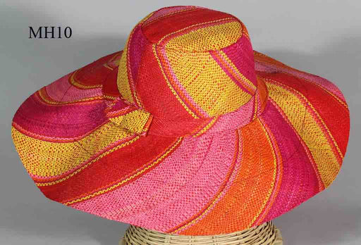 Lightweight Multicolor Raffia Ladies' Sun Fashion Wide Brim Hat
