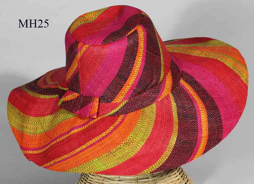 Lightweight Multicolor Raffia Ladies' Sun Fashion Wide Brim Hat