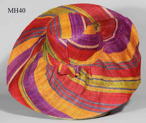 Lightweight Multicolor Raffia Ladies' Sun Fashion Wide Brim Hat