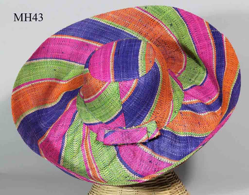 Lightweight Multicolor Raffia Ladies' Sun Fashion Wide Brim Hat