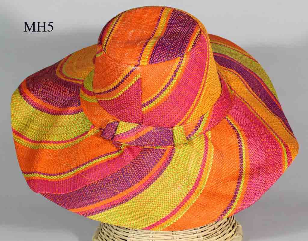 Lightweight Multicolor Raffia Ladies' Sun Fashion Wide Brim Hat