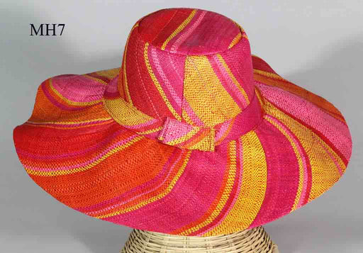 Lightweight Multicolor Raffia Ladies' Sun Fashion Wide Brim Hat
