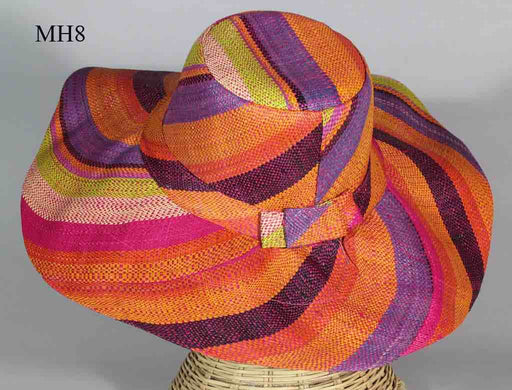 Lightweight Multicolor Raffia Ladies' Sun Fashion Wide Brim Hat