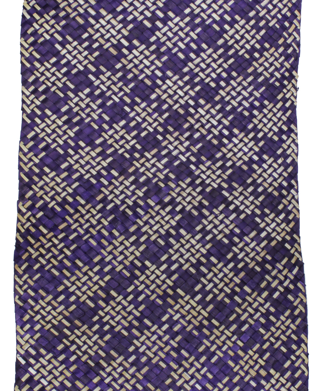 Table Runner Handwoven from Pandan Straw | Purple/Natural - Niger Bend