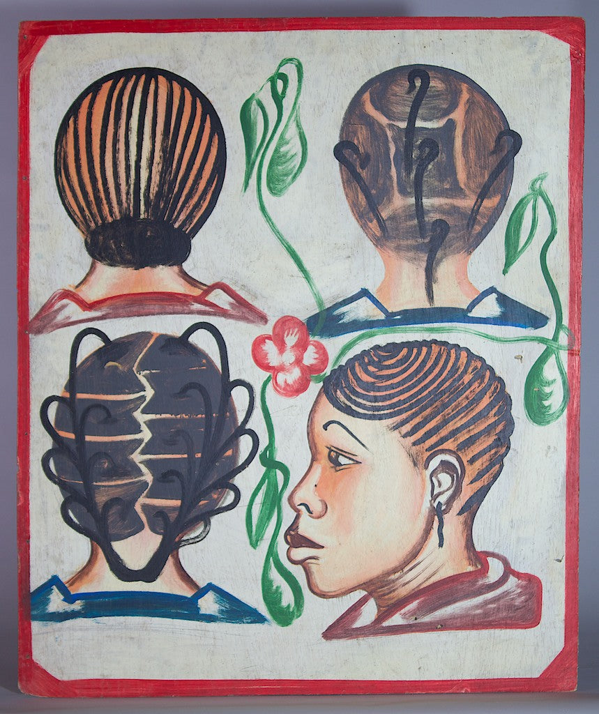 4-Woman Head Beauty Salon Sign by Joel in Adjame