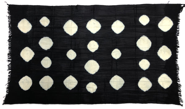 Tiv Textile - Multi-White Dots - Niger Bend