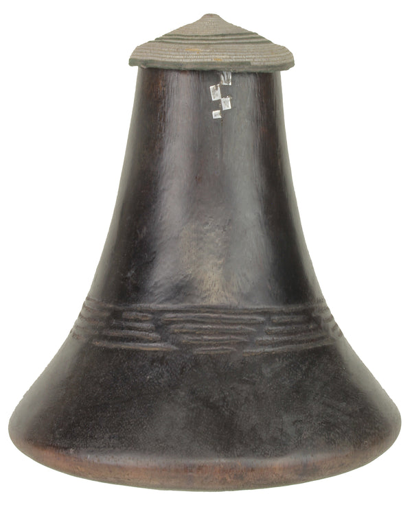 Vintage Hima Repoussed Milk Container with Woven Top | 9" - Niger Bend