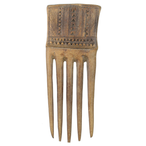 Vintage Baule Comb from Ivory Coast - 6" x 2.2" - Niger Bend