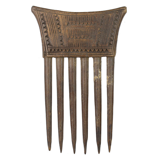 Vintage Baule Comb from Ivory Coast - 5.5" x 3.5" - Niger Bend
