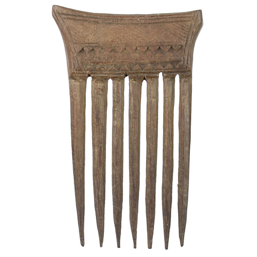 Vintage Baule Comb from Ivory Coast - 4.25" x 2.75" - Niger Bend
