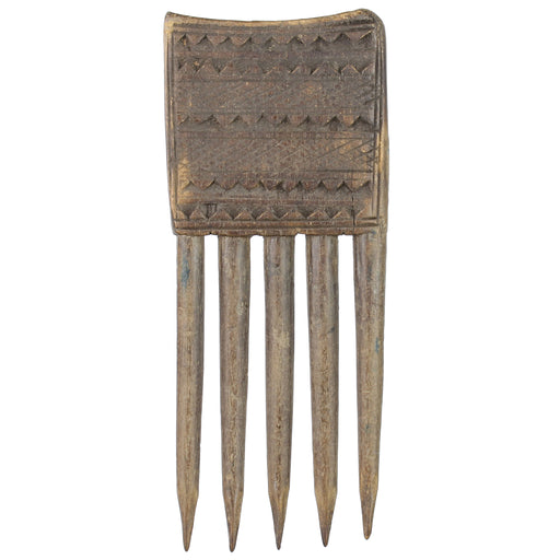 Vintage Baule Comb from Ivory Coast - 5.75" x 2.2" - Niger Bend