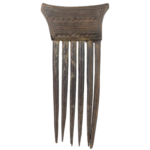 Vintage Baule Comb from Ivory Coast - 4.75" x 2.75" - Niger Bend