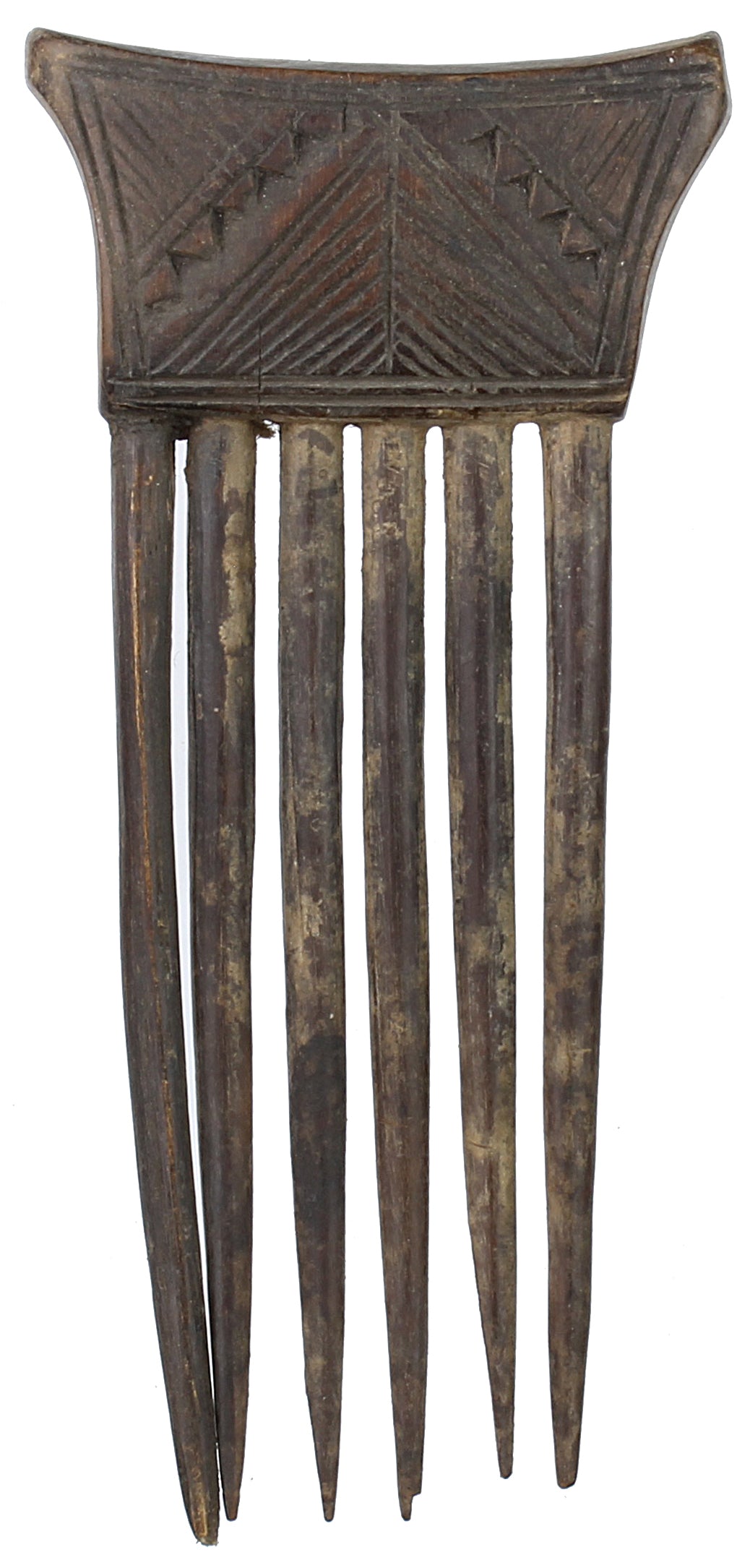 Vintage Baule Comb from Ivory Coast - 4.75" x 2.75" - Niger Bend