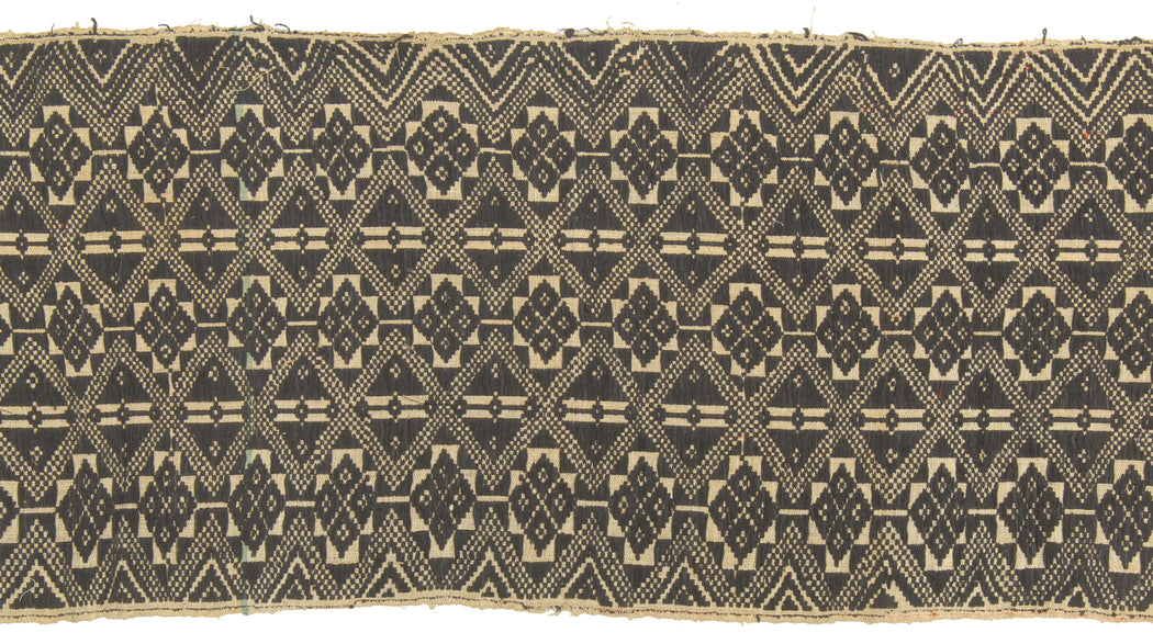 Vintage Black Tay Textile from Vietnam | 42" x 14" - Niger Bend