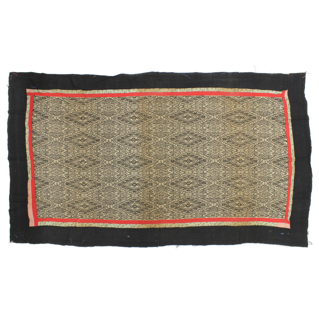 Vintage Black Tay Textile from Vietnam | 69" x 39" - Niger Bend