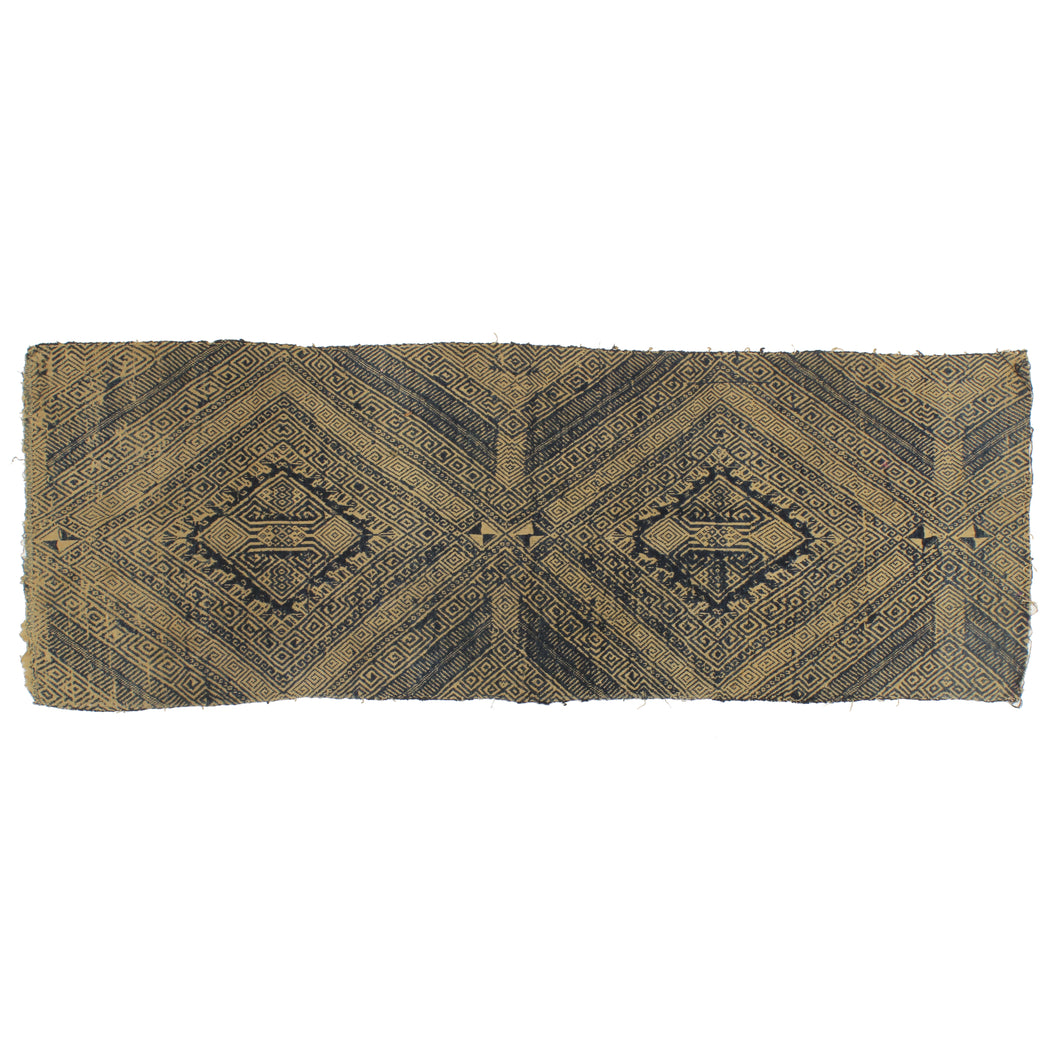 Vintage Black Tay Textile from Vietnam | 48" x 17" - Niger Bend
