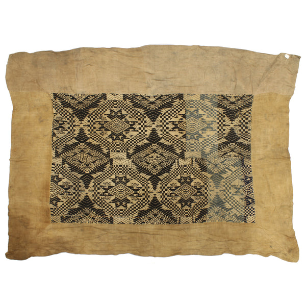 Vintage Black Tay Textile from Vietnam | 66" x 48" - Niger Bend