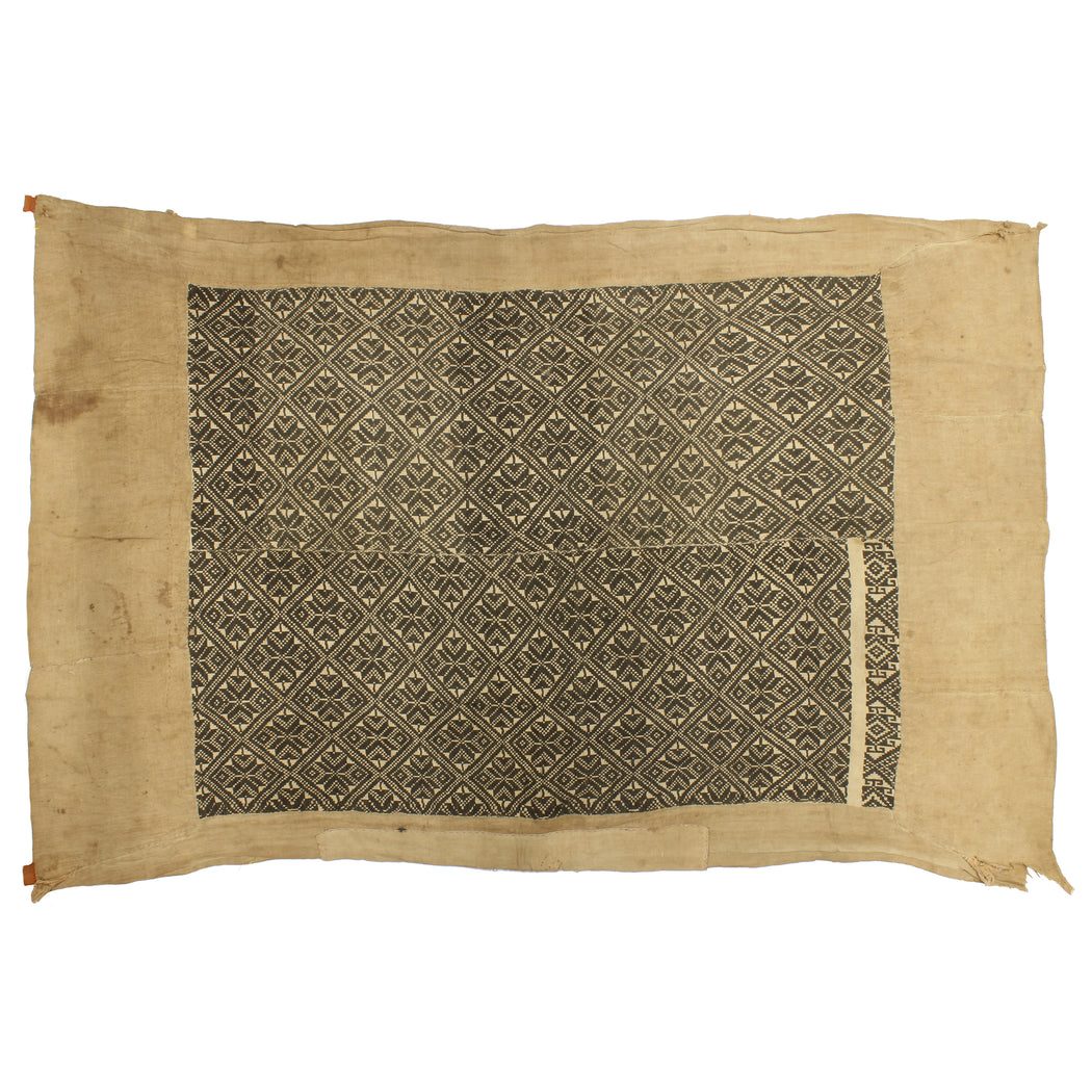 Vintage Black Tay Textile from Vietnam | 68" x 46" - Niger Bend
