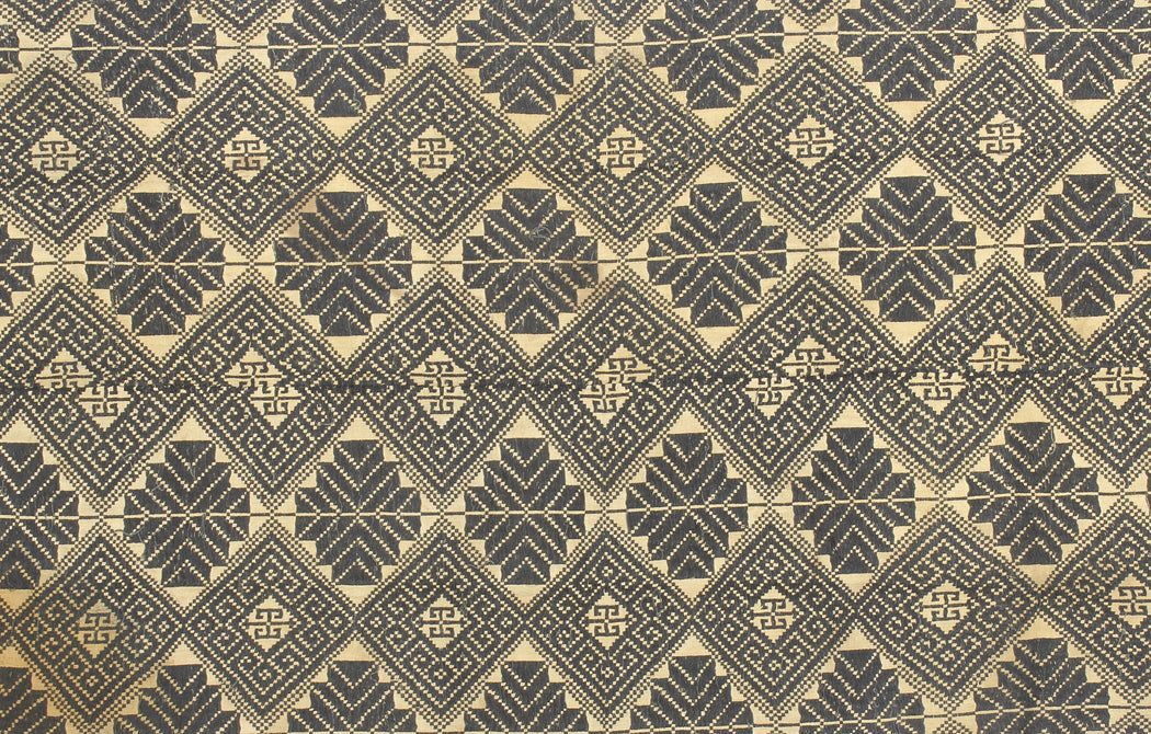 Vintage Black Tay Textile from Vietnam | 54" x 25" - Niger Bend