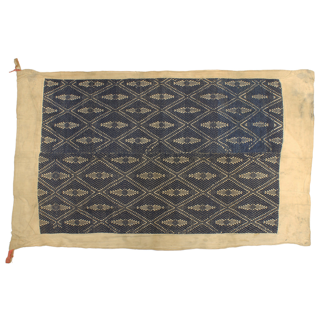 Vintage Black Tay Textile from Vietnam | 59" x 34.5" - Niger Bend