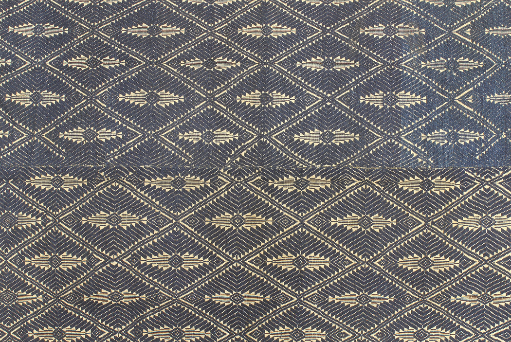 Vintage Black Tay Textile from Vietnam | 59" x 34.5" - Niger Bend