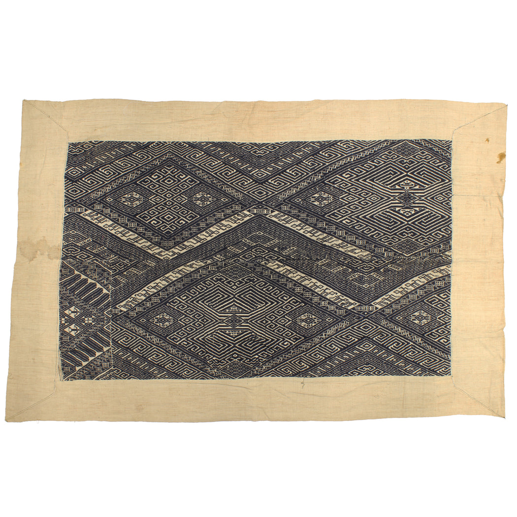 Vintage Black Tay Textile from Vietnam | 62" x 40" - Niger Bend