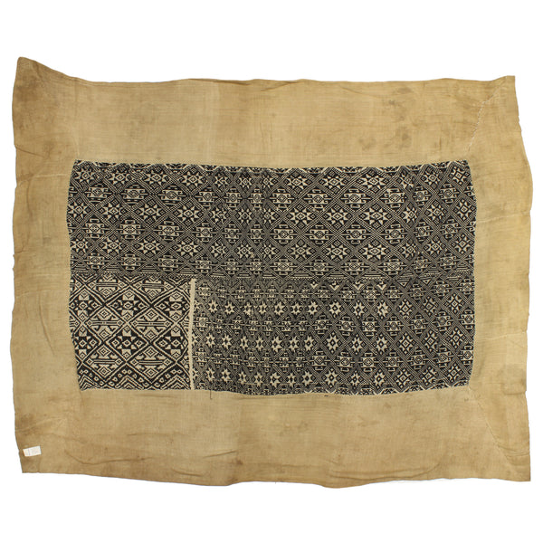 Vintage Black Tay Textile from Vietnam | 62" x 48" - Niger Bend