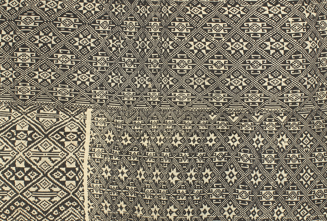 Vintage Black Tay Textile from Vietnam | 62" x 48" - Niger Bend