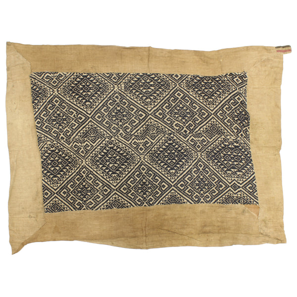 Vintage Black Tay Textile from Vietnam | 57" x 40" - Niger Bend