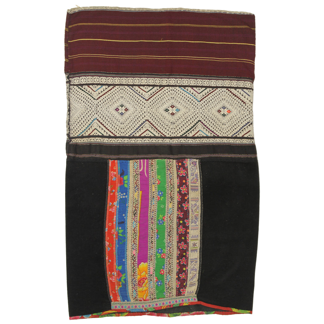 Vintage Ethnic Lu Skirt from Northern Vietnam | 30" x 19" - Niger Bend