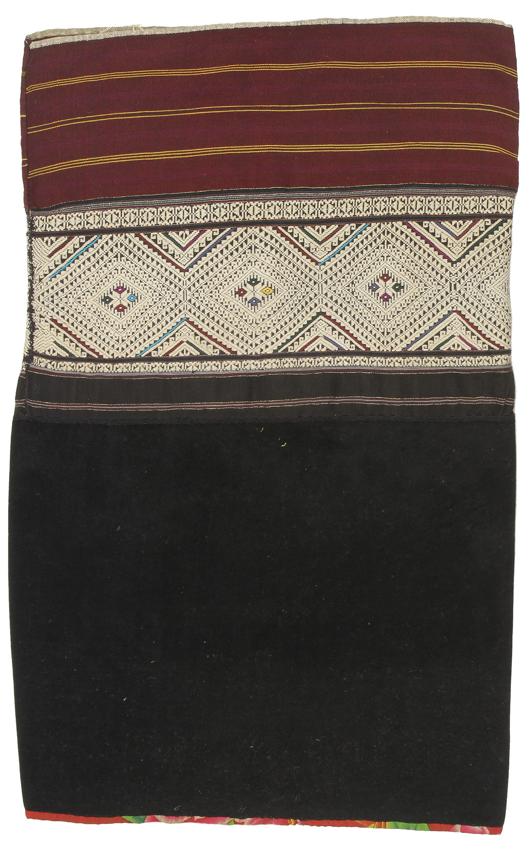 Vintage Ethnic Lu Skirt from Northern Vietnam | 30" x 19" - Niger Bend