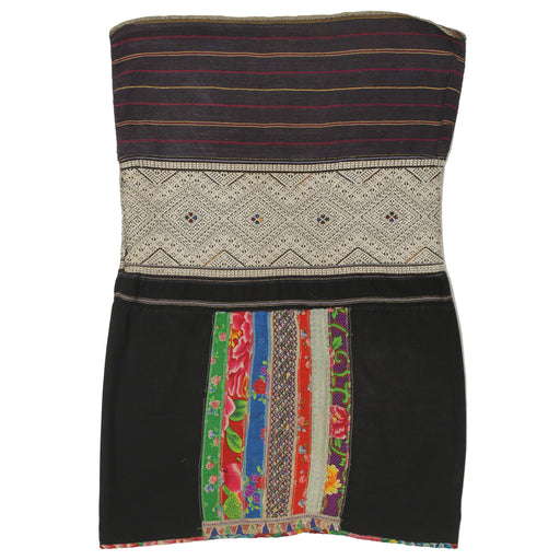 Vintage Ethnic Lu Skirt from Northern Vietnam | 32" x 21" - Niger Bend