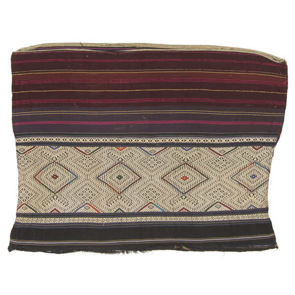Vintage Ethnic Lu Skirt from Northern Vietnam | 21" x 16" - Niger Bend