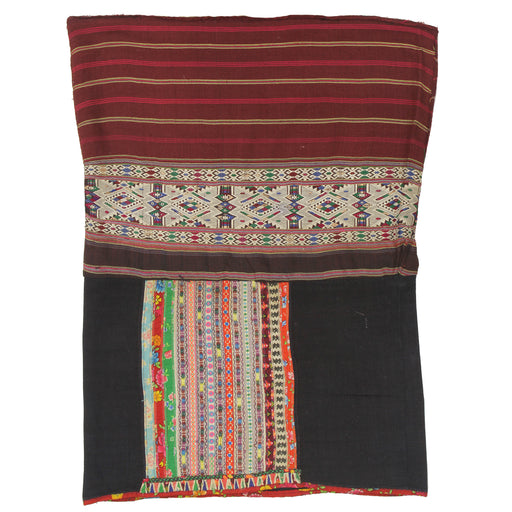 Vintage Ethnic Lu Skirt from Northern Vietnam | 30" x 22" - Niger Bend