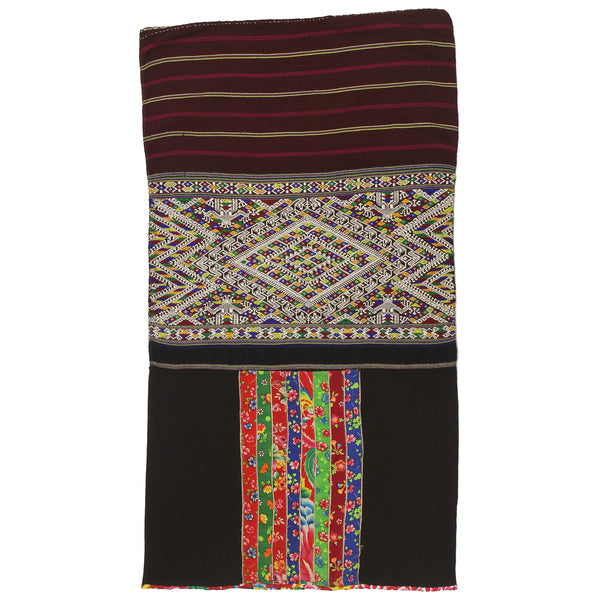 Vintage Ethnic Lu Skirt from Northern Vietnam | 37" x 20" - Niger Bend