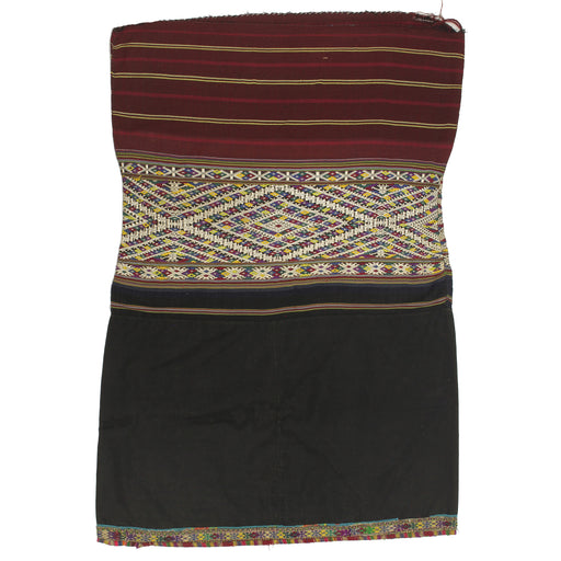 Vintage Ethnic Lu Skirt from Northern Vietnam | 34" x 23.5" - Niger Bend