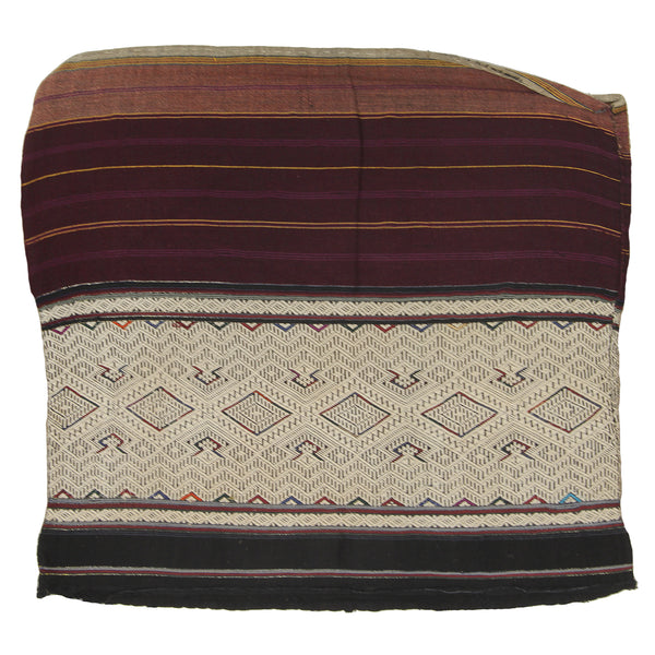 Vintage Ethnic Lu Skirt from Northern Vietnam | 20" x 19" - Niger Bend