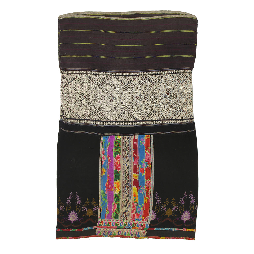 Vintage Ethnic Lu Skirt from Northern Vietnam | 34" x 21" - Niger Bend