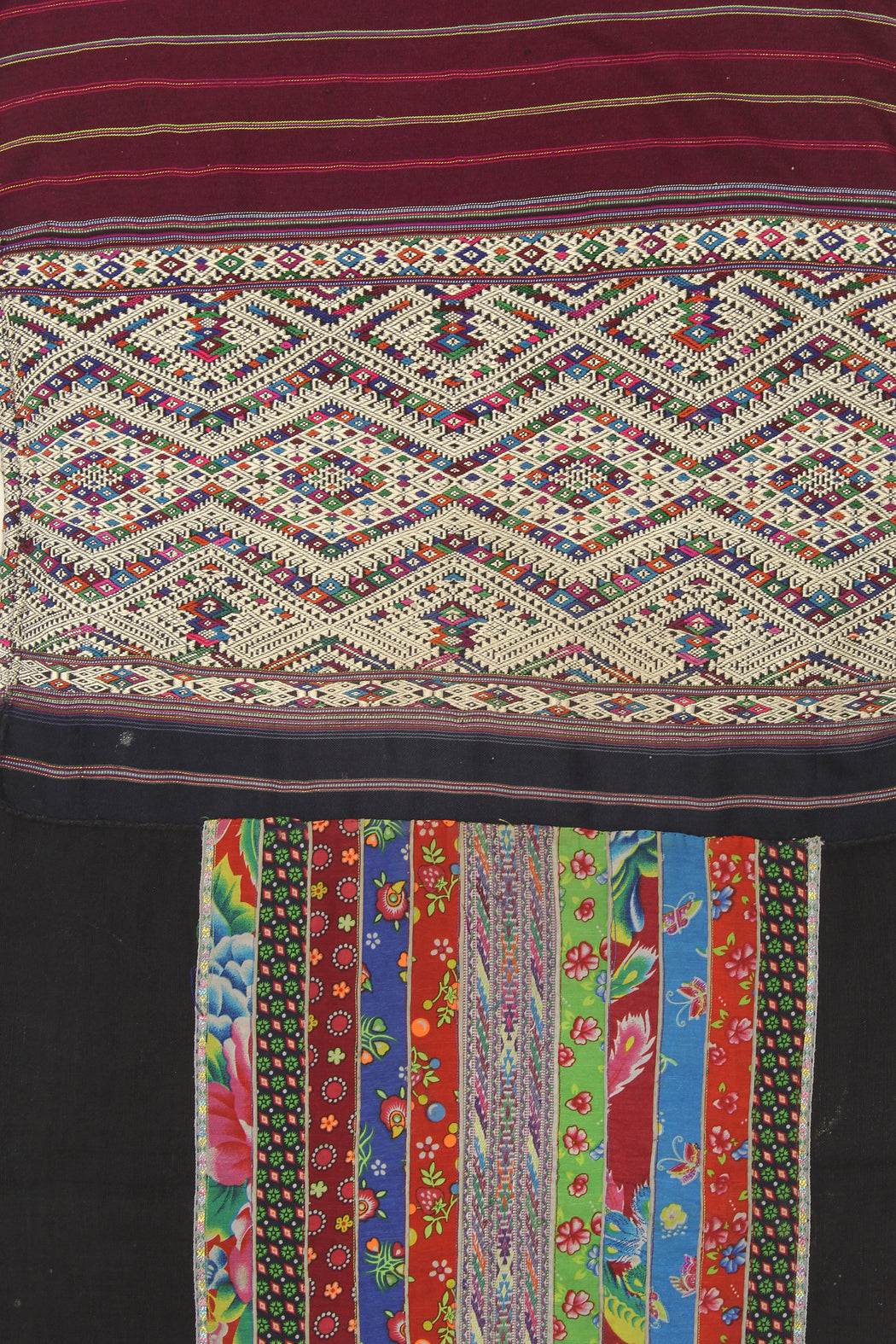 Vintage Ethnic Lu Skirt from Northern Vietnam | 39" x 21" - Niger Bend