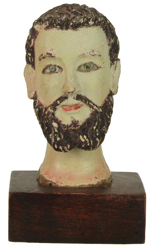 Antique Vietnamese Saint Figure Head - Niger Bend