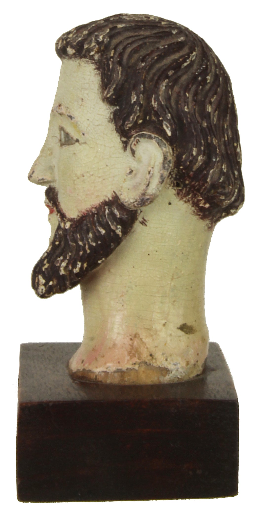 Antique Vietnamese Saint Figure Head - Niger Bend