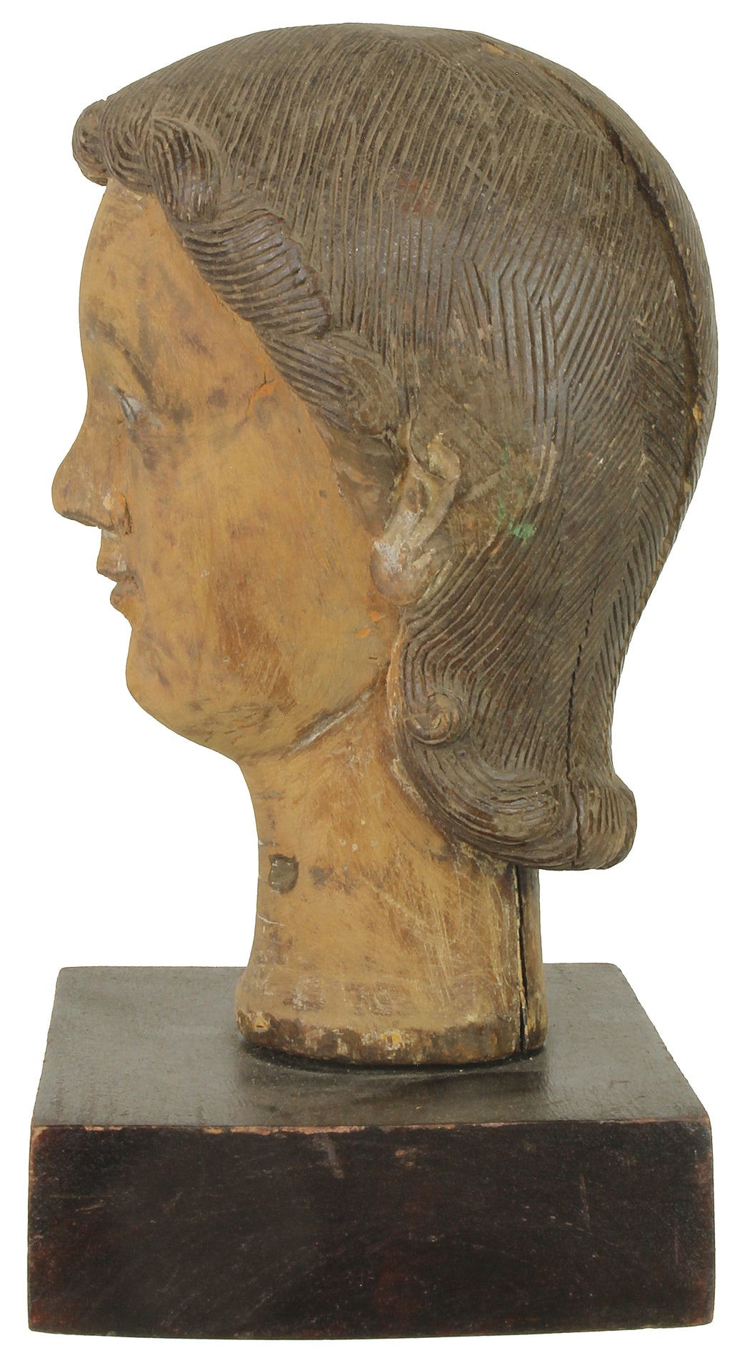 Antique Vietnamese Saint Figure Head | 7.5" - Niger Bend