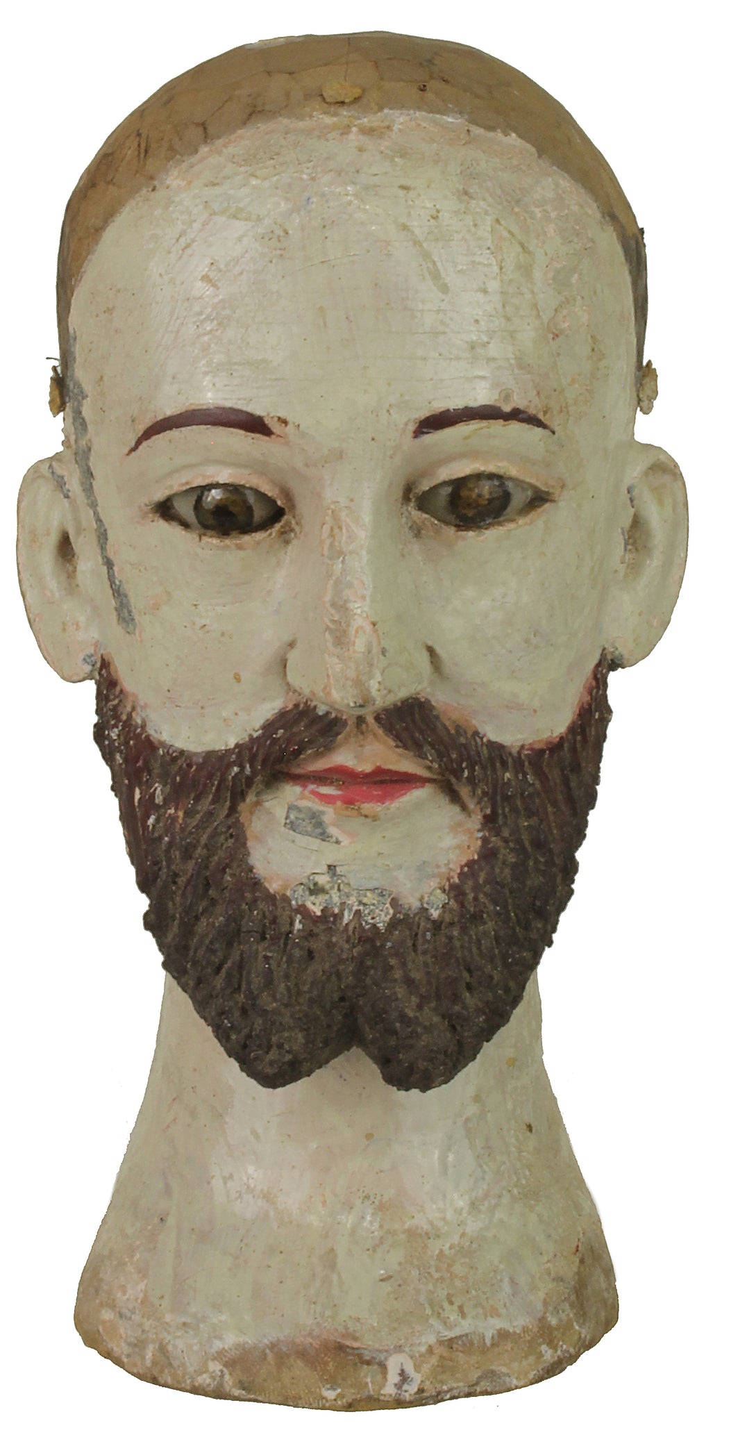 Antique Vietnamese Saint Figure Head | 6.75" NP - Niger Bend