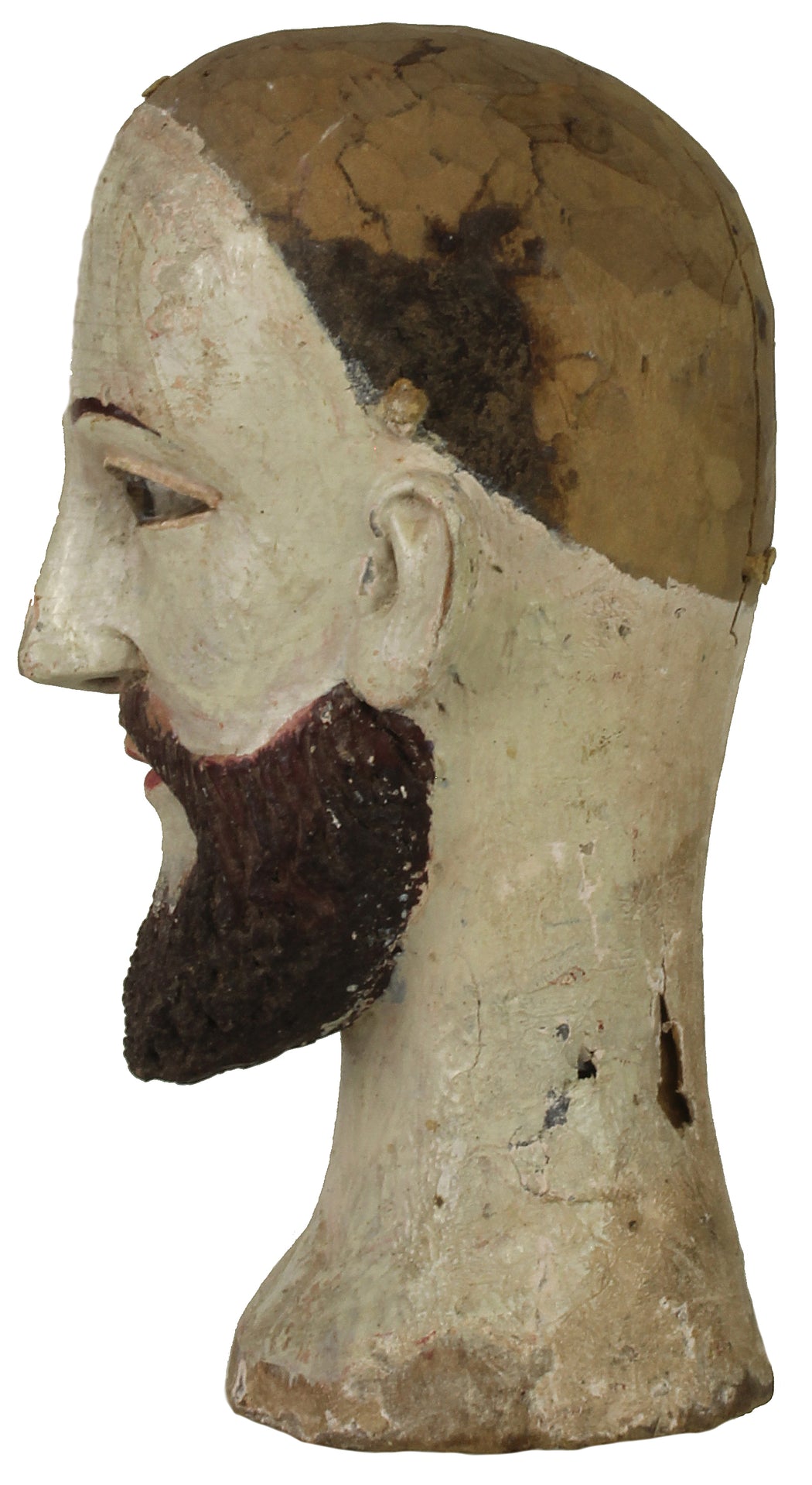 Antique Vietnamese Saint Figure Head | 6.75" NP - Niger Bend