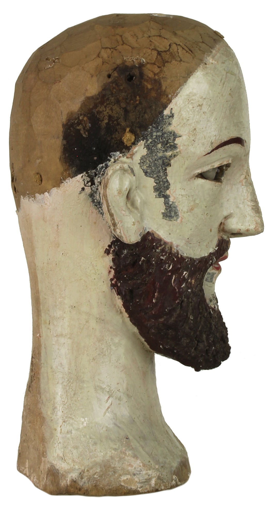 Antique Vietnamese Saint Figure Head | 6.75" NP - Niger Bend