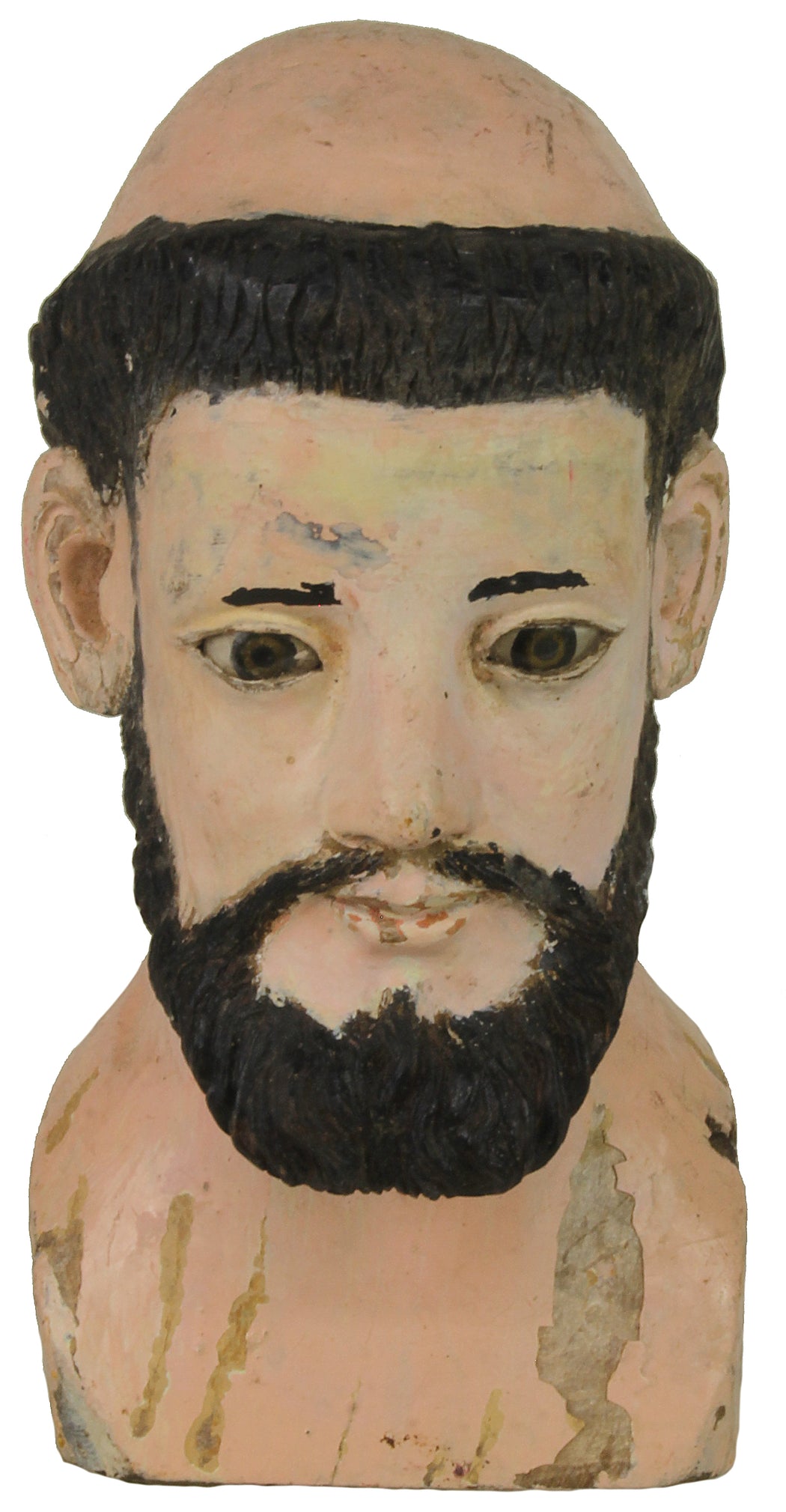 Antique Vietnamese Saint Figure Head | 6" - Niger Bend