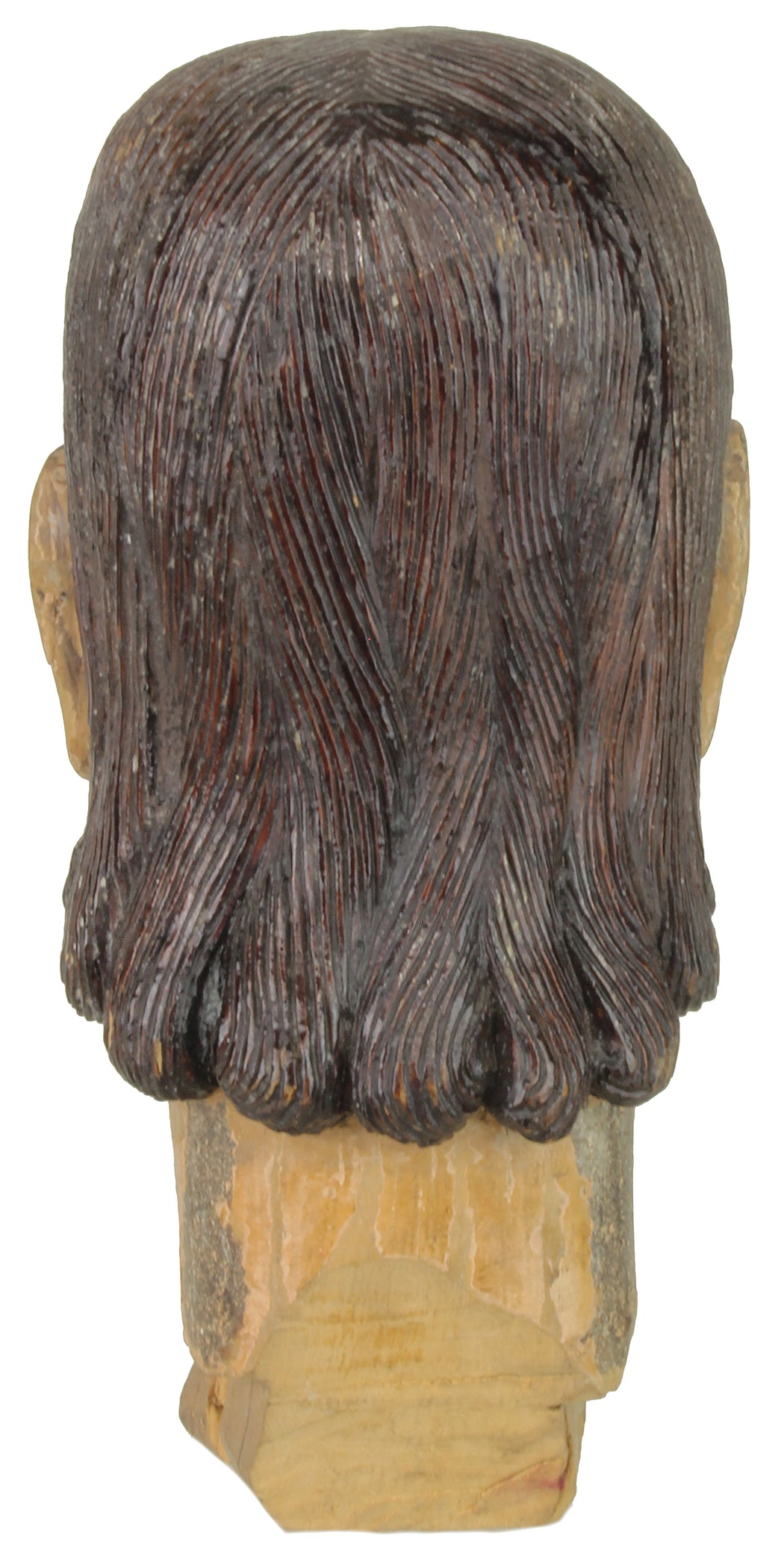 Antique Vietnamese Saint Figure Head - Niger Bend