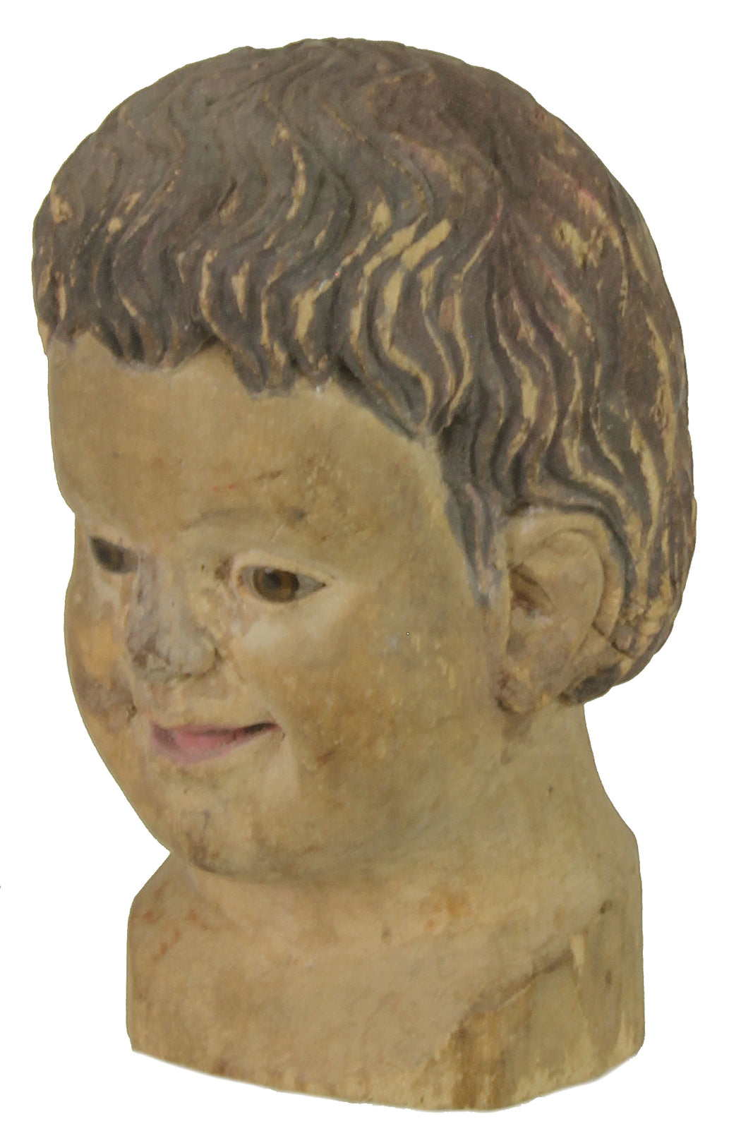 Antique Vietnamese Saint Figure Head - Niger Bend